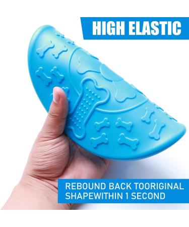 Buy Bite-Proof Dog Frisbee | 18 cm Natural Rubber Flying Disc | Ideal for Training Throwing & Water Play - Buy Online on GoSupps.com