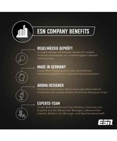 Buy ESN Instant Rice Pudding 3000g - Natural Low Fat Sugar-Free Snack - High-Quality Energy Source Made in Germany - Buy Online on GoSupps.com