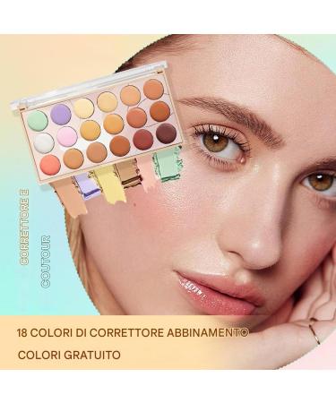 Contour corrector color corrector 18-color illuminating full-coverage cream | Waterproof concealing makeup for the skin - Buy Online on GoSupps.com