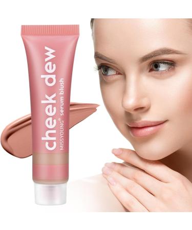 Makeup Blush Liquid Natural Sparkly Liquid Illuminator for Face - Natural Long-Wearing Smudge Proof Matte Finish Face Cream Blush Wand with Lightweight Blendable Formula Rowces 04 - Buy Online on GoSupps.com