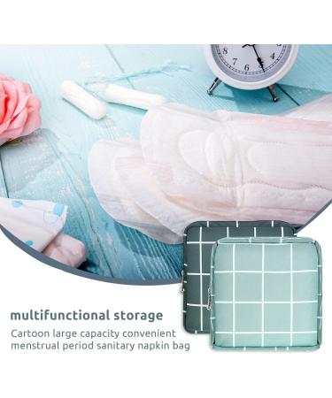 3pcs Period Bag Set | Portable Reusable Menstrual Pads & Tampon Storage Pouch | Feminine Care Holder for Purse | Colorful Sanitary Napkin Organizer - Buy Online on GoSupps.com