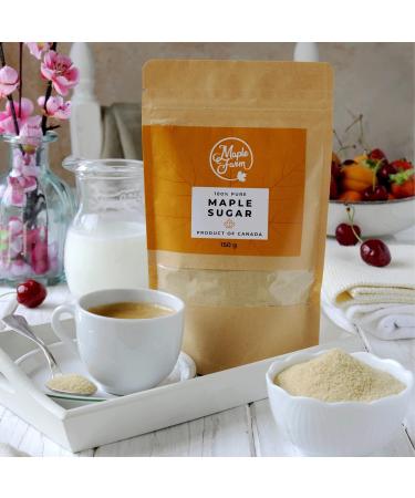 Buy Pure Maple Syrup Sugar - MapleFarm - 150g Natural Sweetener - International Shipping - Buy Online on GoSupps.com