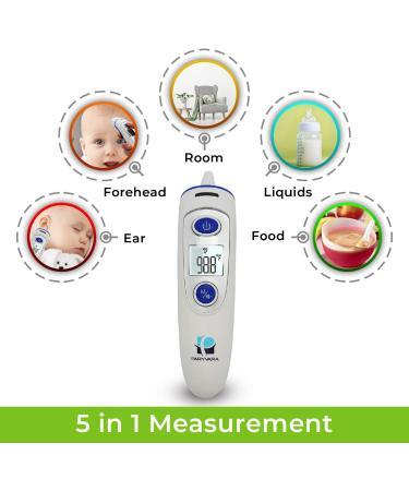 Shop Paryvara Digital Forehead and Ear Thermometer - Medical Grade Accuracy - Buy Online on GoSupps.com