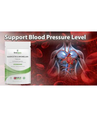Bodygenix UK Quercetin & Bromelain Capsules (120) - Immune Booster for Swollen Joints - Buy Online on GoSupps.com