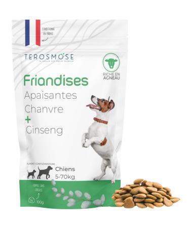 Hemp Dog Food | Promotes Relaxation & Mobility | Anti-Stress & Well-being Food | Osteoarthritis | Treats | THC Free | Lamb Flavor | Veterinarian Approved