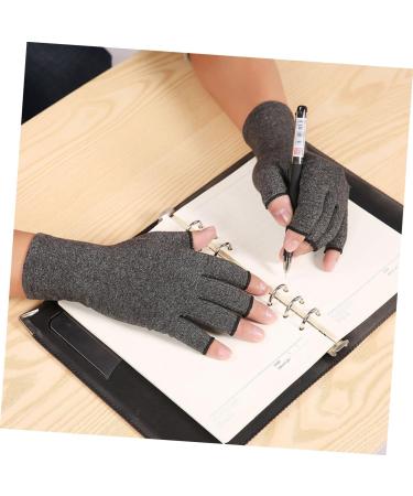 Mobestech 3 Pairs Grey Half Finger Compression Sports Gloves - Breathable Safety Hand Gloves for Indoor Use - Buy Online on GoSupps.com