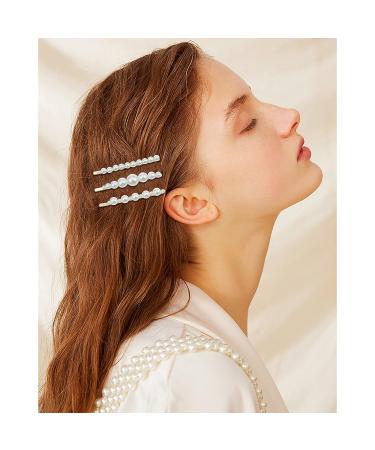 10 Pcs Pearl Hair Clips - Decorative Hairpins for Styling - Fashion Hair Accessories for Girls, Women - Ideal for Party, Birthday, Bridal - Hair Grips - Buy Online on GoSupps.com