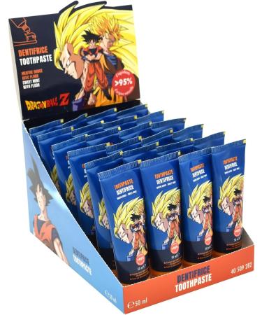Children's Toothpaste - Cute Mint Flavor 50ml | Dragon Ball Z Whitening Formula | Fresh Breath & Healthy Teeth - Buy Online on GoSupps.com
