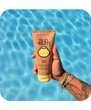 Sun Bum Original SPF 50 Broad Spectrum Moisturizing Sunscreen with Vitamin E Vegan & Reef Friendly with UVA/UVB Protection 6 Oz - Buy Online on GoSupps.com