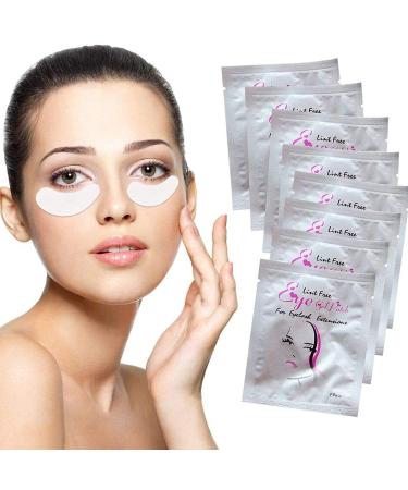 Sunallwell Under Eye Gel Pads 50 Pairs Under Eye Patches Isolation Eyelash Extension Pads Lint Free Beauty Mask Tool Makeup for Pro Salon and Individual(Premium Quality) 50 pairs eye pads