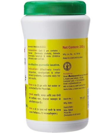  Baidyanath Baidyanath Triphala Churn - 240g (Pack of 2) - Buy Online on GoSupps.com