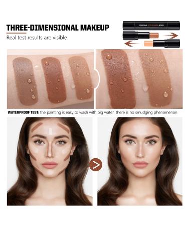 Cream Bronzer Contour Stick Highlighter Makeup Stick - Waterproof Professional Face Contour Palette - Buy Online on GoSupps.com
