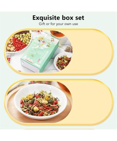 Chrysanthemum Cassia Seeds Tea Bags - Cold & Hot Brew Herbal Drink Sachets (120g) - Buy Online on GoSupps.com