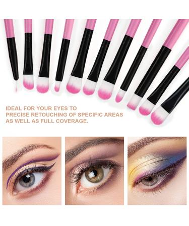 Yuwaku 32pcs Pink Makeup Brush Set | Premium Synthetic Brushes Kit with Nylon Bag - Buy Online on GoSupps.com