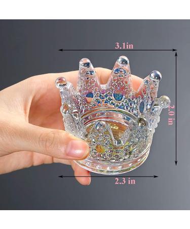 2 PCS Glass Dappen Dish for Acrylic Nails - 2 in 1 Crystal Bowl for Acrylic Liquid & Powder - Monomer Dish for Crown Nails - Transparent Color - Buy Online on GoSupps.com