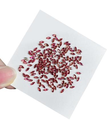 FEIlei 50Pcs Horse Eye Nail Rhinestones Flat Back Nail Gems DIY Nail Art Decorations - Buy Online on GoSupps.com