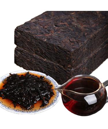 HELLOYOUNG 200g Brique de th Pu'er m r d'arbre ancien chinois vieilli bandes de th claires et une couleur brun rouge tre avec un arri re-go t sucr Th pu-erh Pu'er Tea