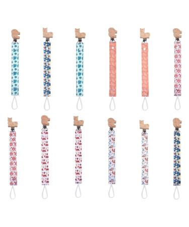 Baby Clip Pacifier Chain - Wooden Pacifier Holder for Toddlers & Newborns | 30cm Teething Toy Strap - Buy Online on GoSupps.com