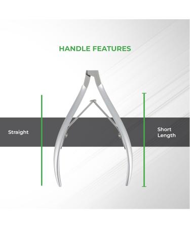 NGHIA Cuticle Nipper D-07 JAW 12 | Stainless Steel Durable & Sharp | Ergonomic Design for Salons & Home Use | Grey Plated - Buy Online on GoSupps.com