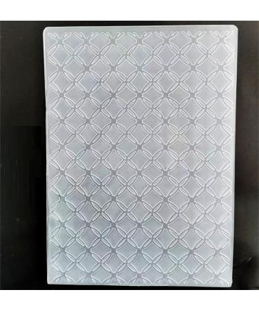 WooYangFun 1PC Diamond Grid Background Embossing Folders for Card Making Scrapbooking and Other Paper Crafts  11x16cm