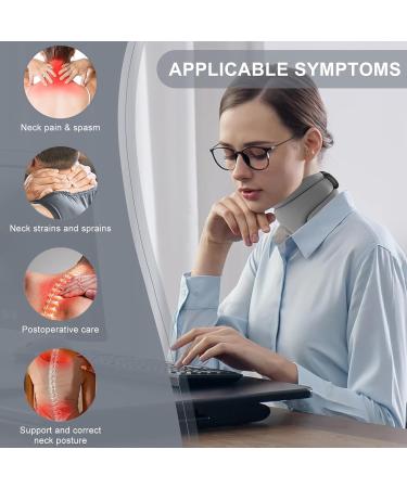 Neck Extensor Support Bandage for Pain Relief | Hubble Fleece for Snoring & Vertebrae Alignment - Gray - Buy Online on GoSupps.com