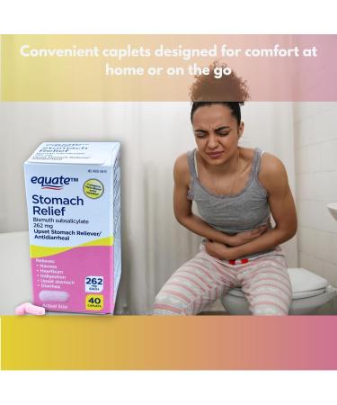 FUSION SHOP STORE Smart choices meaningful life! Bismuth Subsalicylate- Stomach Relief chewable Caplets 262mg 40ct (Pack of 1) - Buy Online on GoSupps.com