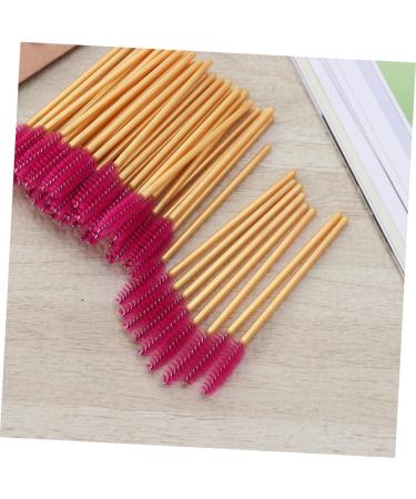 Beavorty 50 Pcs Colorful Mascara Disposable Eyelash Mascara Makeup Eyelash Brush Applicator Suite 50 Pcs Rose - Buy Online on GoSupps.com