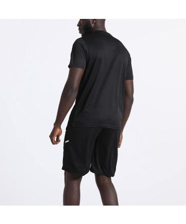 BUYJYA Men's 3-Pack Athletic Workout Set - Basketball, Football, Running - Black/Red/Green - Medium - Buy Online on GoSupps.com
