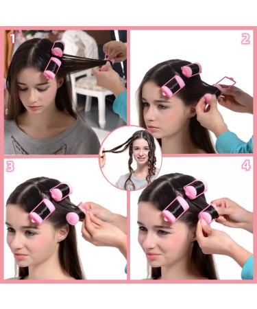 Wordmouk 36-Piece Soft Foam Sponge Hair Rollers | Pink Curlers for DIY Hair Styling | 20mm Size | Hairdressing Tools for Women and Kids - Buy Online on GoSupps.com