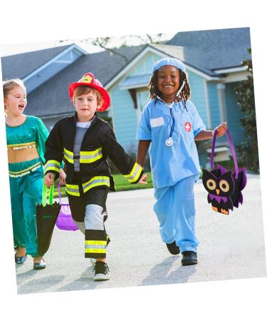 Alipis 4pcs Halloween Candy Bag Decor Halloween Treat Bag Pumkins Children Bucket Modeling Felt Cloth - Buy Online on GoSupps.com