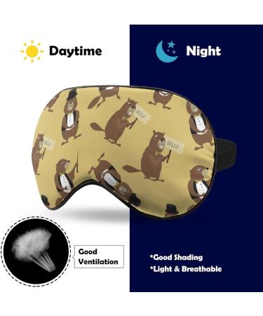 Lovely Marmot Gentlemen Sleep Mask - Adjustable Eye Cover for Sleeping & Travel - Blocks Light for Men and Women - Buy Online on GoSupps.com