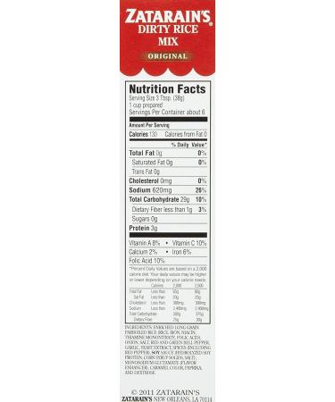 Zatarain's Dirty Rice Mix 8 oz - Authentic Cajun Flavors | Buy Online - Buy Online on GoSupps.com