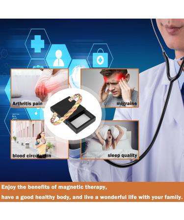 Triple Magnetic Copper Bracelet for Women - Arthritis Pain Relief & Healing Therapy - Adjustable Unisex Design - Buy Online on GoSupps.com
