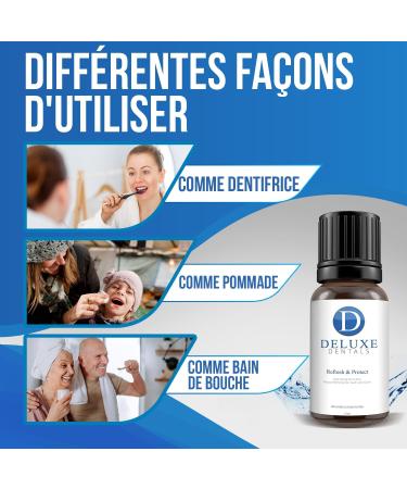 Deluxe Dentals Freshens & Protects Maximum Strength Fast Acting 100% Pure Botanical Oils Natural Remedy For Teeth & Gums Works as Toothpaste Mouthwash & Breath Freshener 15ml - Buy Online on GoSupps.com