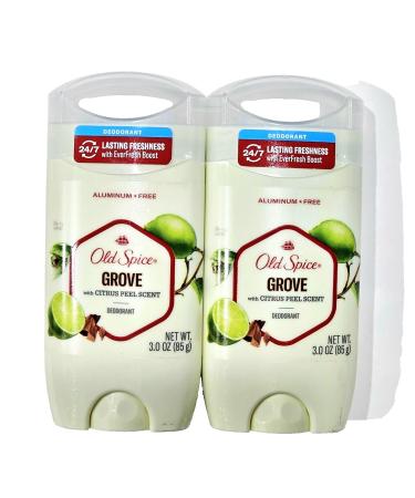Old Spice Grove Scented Aluminum Free Deodorant Pack of 2