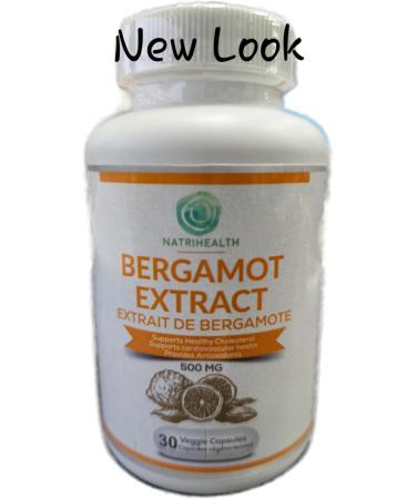 Natrihealth Bergamot Supplement Extract (500 mg) 30 Veggie Capsules | Maintenance of Healthy Cholesterol and Heart Health 30 Capsules x 1 - Buy Online on GoSupps.com