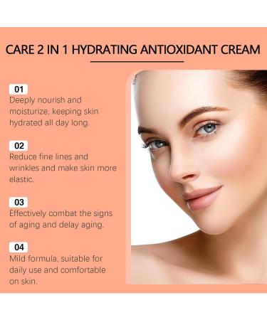 2-in-1 Hydrating Antioxidant Face Cream with Apricot & Carrot Extract Daily Moisturizer for Nourishing and Protecting Skin Lightweight Formula for All Skin Types 1.41 oz - Buy Online on GoSupps.com