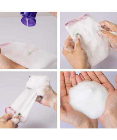 20 Pack Nylon Soap Bags with Cord Pull - Versatile Mesh Bags for Facial Cleaning Body Peeling & Bath Accessories (10 Colors) - Buy Online on GoSupps.com