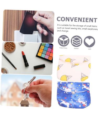 Hemoton Period Bag: Portable Tampon and Pad Organizer with Coin Purse - 2 Pack - Buy Online on GoSupps.com