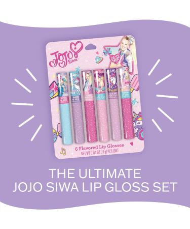 JoJo Siwa 6 Piece Lip Gloss Clamshell - Vibrant Colors & Long-Lasting Shine | Shop Internationally Today - Buy Online on GoSupps.com