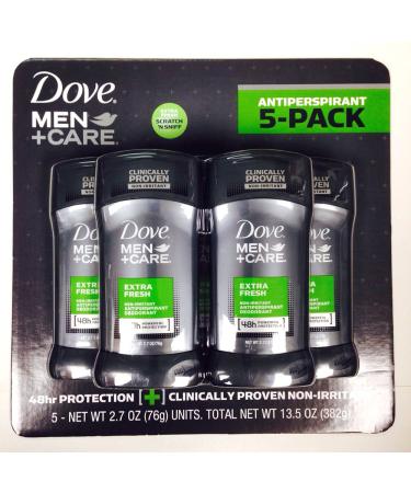 Dove Men Care Deodorant Extra Fresh (2.7 oz 5 pk.) Fresh 2.7 Ounce (Pack of 5)