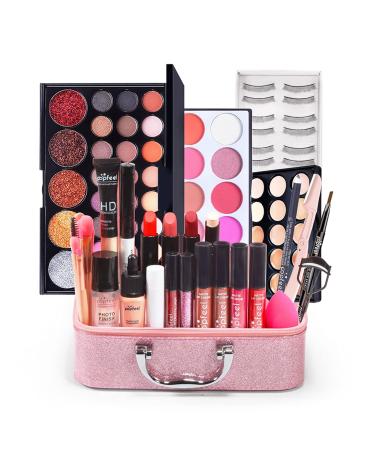 Chseo Makeup Set: Complete Cosmetics Gift Set for Face Eyes & Lips - Includes Lip Gloss Eyeshadow Concealer Palette & More - Buy Online on GoSupps.com
