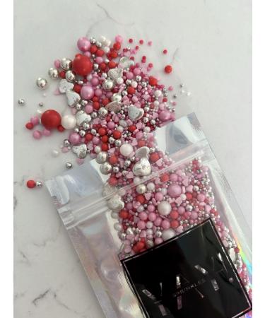 Edible Valentines Cupid Sprinkles Luxury Mix 45g Cupcake Cake Decoration Red Valentines Sprinkles Cake Sprinkles Mix