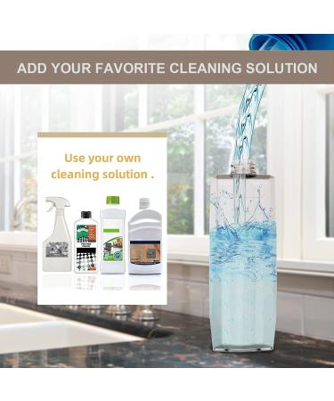 Microfiber Spray Mop for Floor Cleaning - 3 Washable Pads, Handle Flat Mop with Sprayer for Kitchen, Hardwood, Laminate & Ceramic Tiles - Dust Brown - Buy Online on GoSupps.com