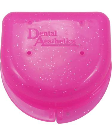 2-Pack Glitter Pink & Purple Mouth Protection Boxes for Braces Sports & Dentures - International Shipping Available - Buy Online on GoSupps.com