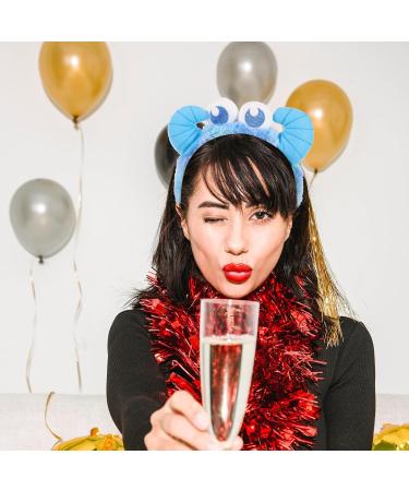 minkissy Horn Headband Plush Ox Horn Headband Cute Funny Headwear Cartoon Animal Horn Hair Hoop with Eyes Hairband for Halloween Dress Up Headbands - Buy Online on GoSupps.com