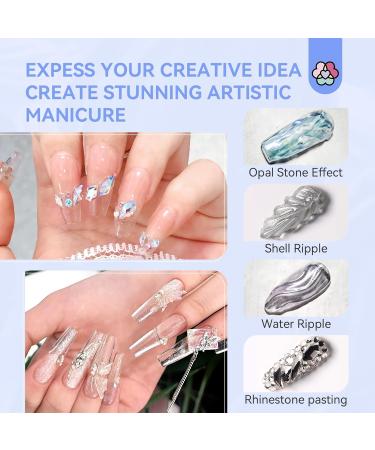 Saviland 60g Builder Nail Gel Kit - Complete Nail Extension Set with Clear Builder Gel, Nail Forms, False Nails, and Gel Brush - Manicure Set for Stronger, Beautiful Nails - Buy Online on GoSupps.com