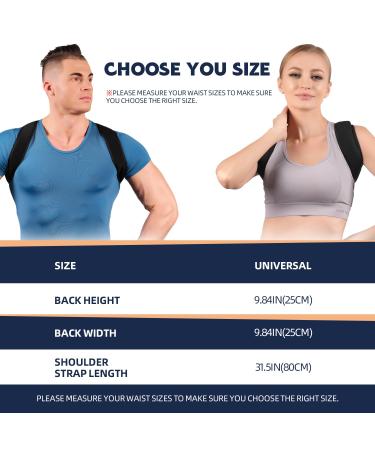 Posture Corrector for Men & Women | Adjustable Upper Back Brace | Soft Fabric | Pain Relief & Comfort | Invisible Under Clothes - Buy Online on GoSupps.com