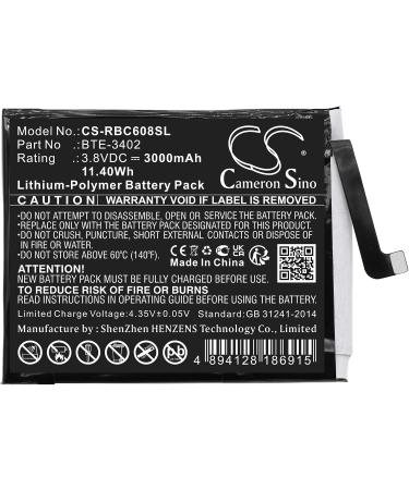 Estry 3000mAh Battery Replacement for Orbic Joy RC608L | ORB608LBVZPP | BTE-3402 - Buy Online with Fast International Shipping - Buy Online on GoSupps.com