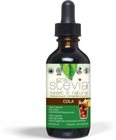 Stevia Liquid Drops Soda Pop Bundle - 4 Flavours (Ginger Ale Cola Rootbeer Butter Cream Soda) - Zero Calorie Natural Sweetener by CraveStevia - Buy Online on GoSupps.com